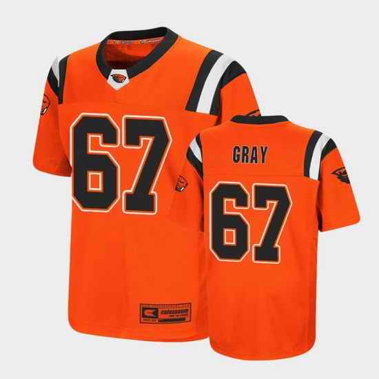 Men Oregon State Beavers Joshua Gray Replica Orange College Football Jersey
